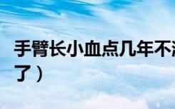 手臂长小血点几年不消（手臂上有小血点几年了）