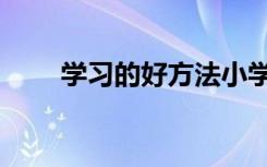 学习的好方法小学（学习的好方法）