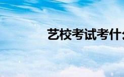 艺校考试考什么（艺校考试）