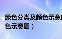 绿色分类及颜色示意图怎么画（绿色分类及颜色示意图）