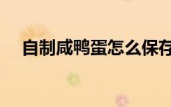 自制咸鸭蛋怎么保存（咸鸭蛋怎么保存）