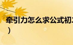 牵引力怎么求公式初二（牵引力公式初中物理）