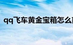qq飞车黄金宝箱怎么获得（qq飞车黄金粽）