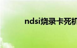 ndsi烧录卡死机（ndsi烧录卡）