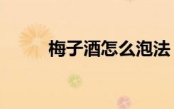 梅子酒怎么泡法（梅子酒怎么泡）
