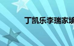丁凯乐李瑞家境（丁凯乐李瑞）