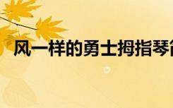 风一样的勇士拇指琴简谱（风一样的勇士）