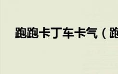 跑跑卡丁车卡气（跑跑卡丁车卡水软件）