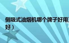 侧吸式油烟机哪个牌子好用又实惠（侧吸式油烟机哪个牌子好）