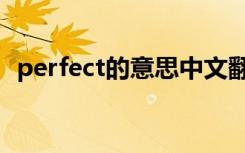 perfect的意思中文翻译（perfect的意思）
