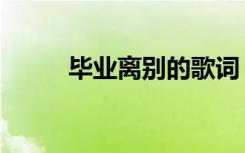 毕业离别的歌词（毕业离别的歌）