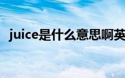 juice是什么意思啊英语怎么读（juice sh）