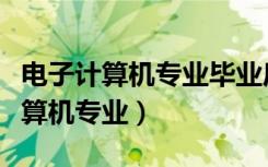 电子计算机专业毕业后都找哪些工作（电子计算机专业）