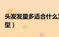 头发发量多适合什么发型（发量多适合什么发型）