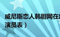 威尼斯恋人韩剧网在线观看视频（威尼斯恋人演员表）