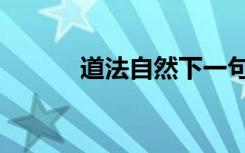 道法自然下一句是什么（道法）