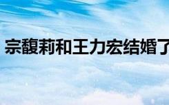 宗馥莉和王力宏结婚了吗（王力宏结婚了吗）