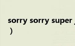 sorry sorry super junior（sj sorry sorry）