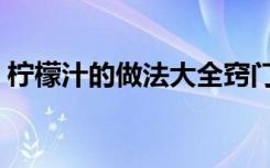 柠檬汁的做法大全窍门（柠檬汁的做法大全）