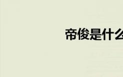帝俊是什么妖（帝俊）