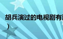 胡兵演过的电视剧有那些（胡兵演过的电视剧）