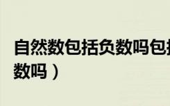自然数包括负数吗包括小数吗（自然数包括负数吗）