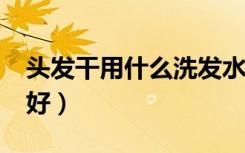 头发干用什么洗发水?（头发干用什么洗发水好）