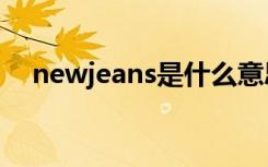 newjeans是什么意思（jeans什么意思）