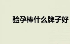 验孕棒什么牌子好（验孕棒哪里有卖）