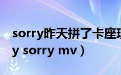 sorry昨天拼了卡座现在我才起歌词（sj sorry sorry mv）