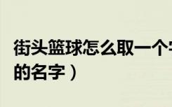 街头篮球怎么取一个字的名字（街头篮球好听的名字）