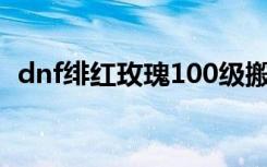 dnf绯红玫瑰100级搬砖加点（dnf红玫瑰）