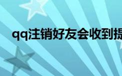 qq注销好友会收到提示吗（注销qq校友）