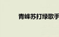 青峰苏打绿歌手（青峰 苏打绿）
