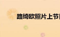 路绮欧照片上节目（路绮欧照片）