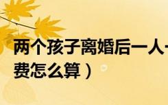 两个孩子离婚后一人一个抚养费怎么算（抚养费怎么算）