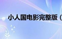 小人国电影完整版（小人国电影真人版）