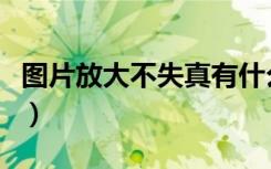 图片放大不失真有什么工具（图片放大不失真）