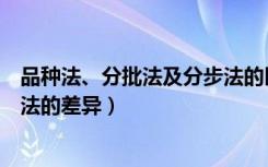 品种法、分批法及分步法的区别是什么（品种法分批法分步法的差异）