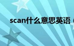 scan什么意思英语（scandal什么意思）