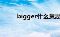 bigger什么意思（big什么意思）