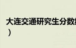 大连交通研究生分数线（大连交通大学分数线）