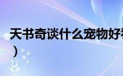 天书奇谈什么宠物好看（天书奇谈什么宠物好）