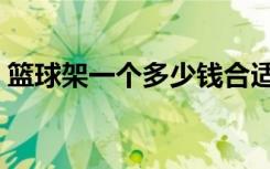 篮球架一个多少钱合适（篮球架一个多少钱）
