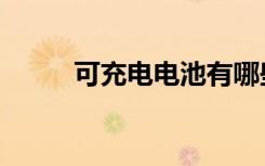 可充电电池有哪些（可充电电池）
