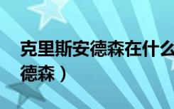 克里斯安德森在什么一书中指出（克里斯 安德森）