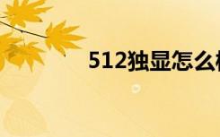 512独显怎么样（512独显）