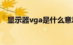 显示器vga是什么意思（vga是什么意思）