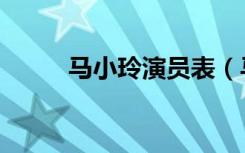 马小玲演员表（马小玲是谁演的）