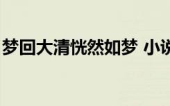 梦回大清恍然如梦 小说（梦回大清恍然如梦）